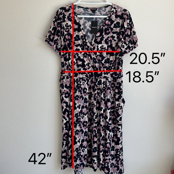 NWT Torrid Mini Studio Knit Surplice Dress - Picture 13 of 16